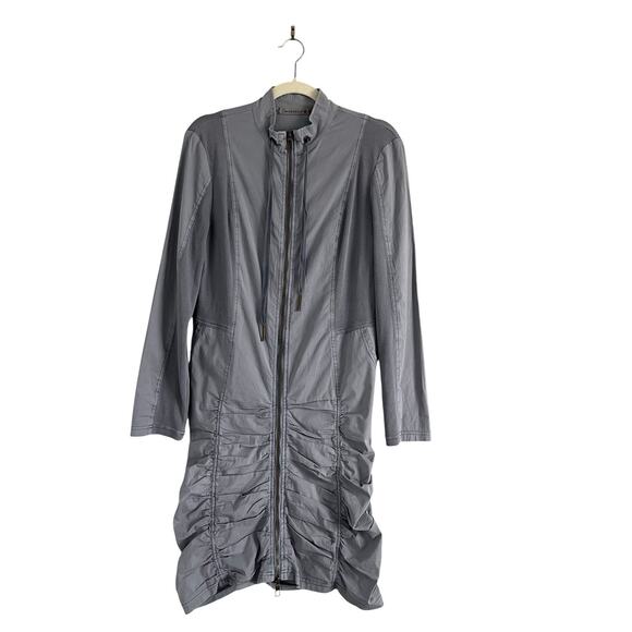 XCVI Wearables Fiore Jacket Dress Riverdale Blue Size M Outdoor Utility Coastal - Picture 2 of 9